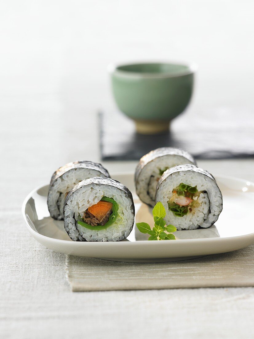 Vier Chumaki-Sushi