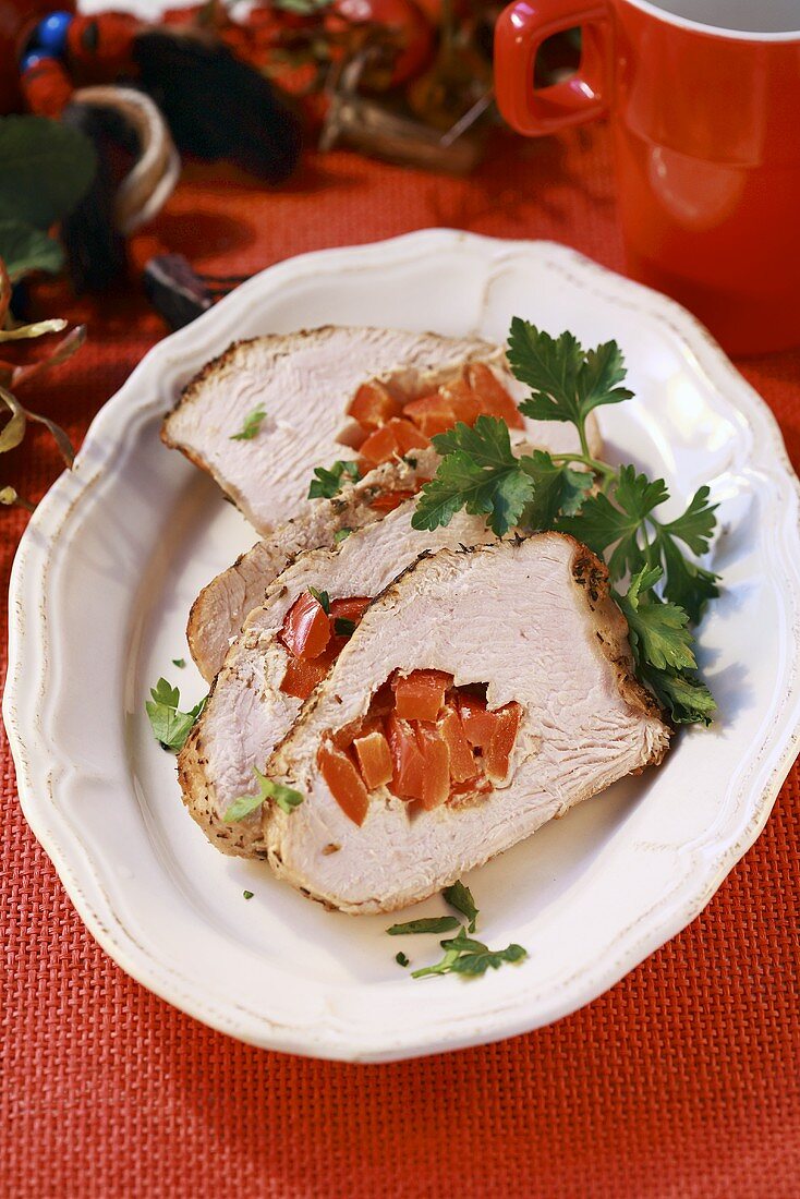 Stuffed turkey breast