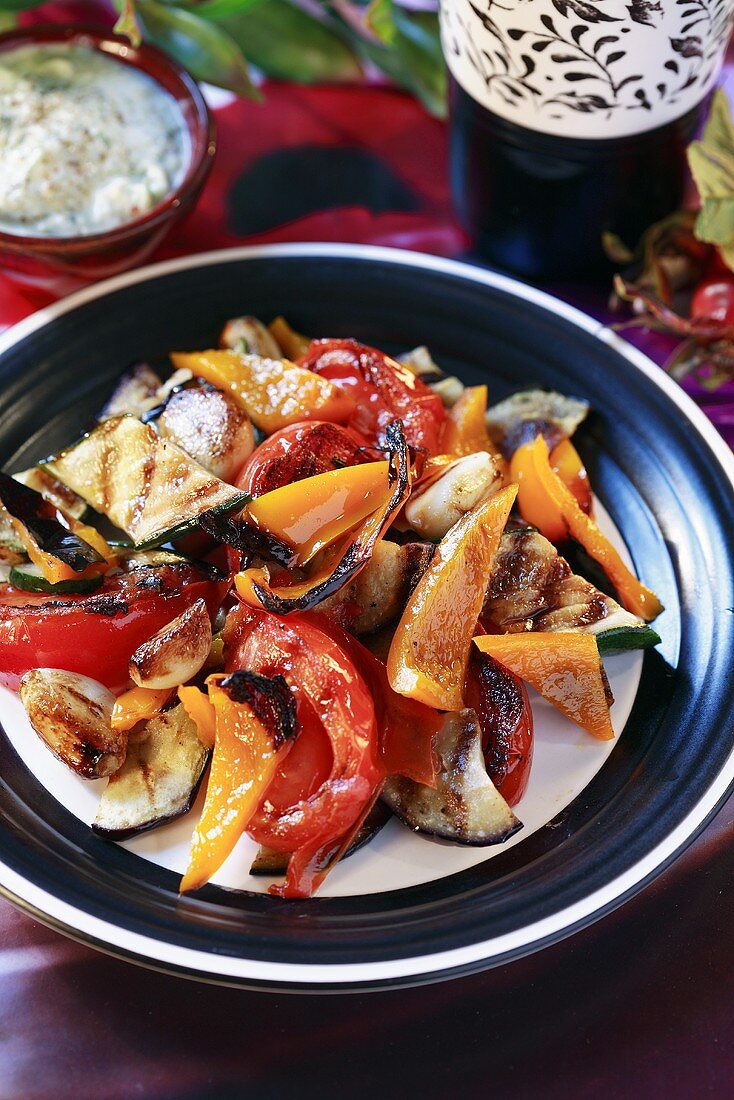 Grilled vegetable salad