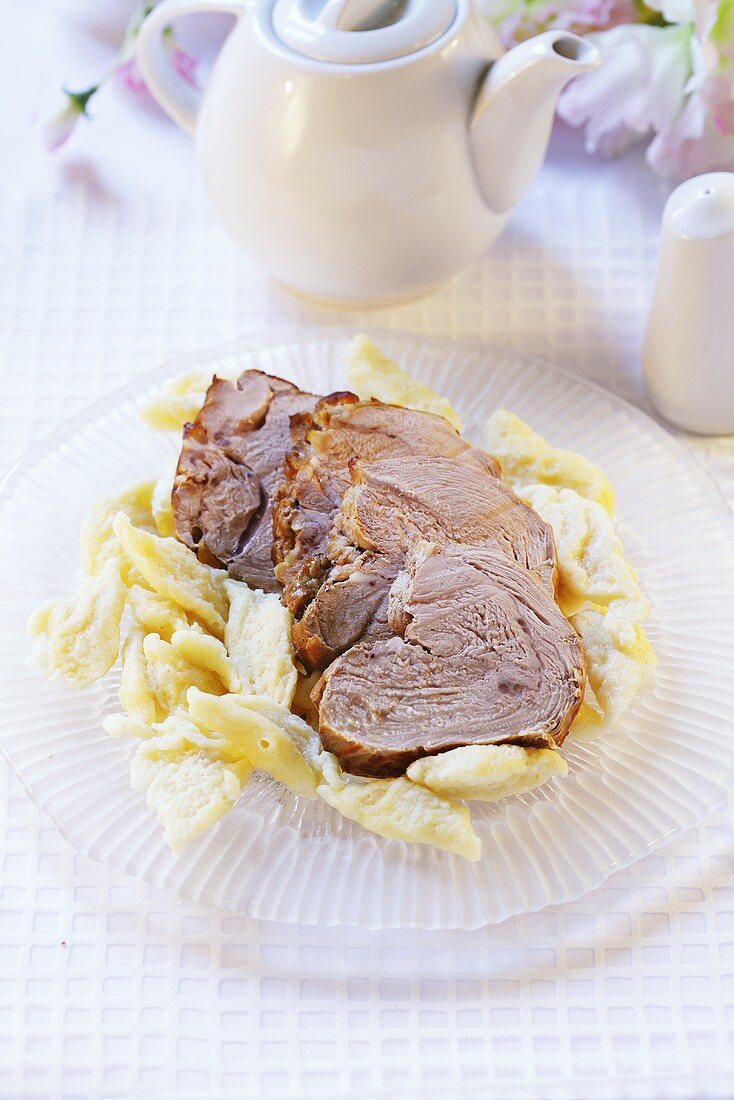 Veal with cold cheese sauce
