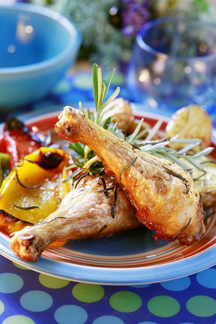 Chicken legs with rosemary
