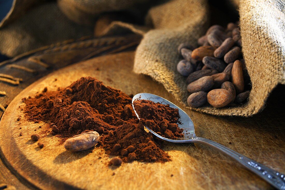 Cocoa powder and cocoa beans