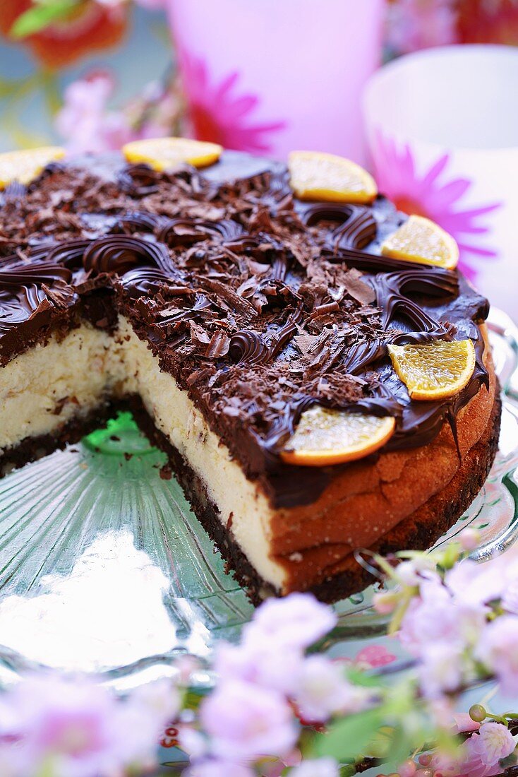 Chocolate cheesecake