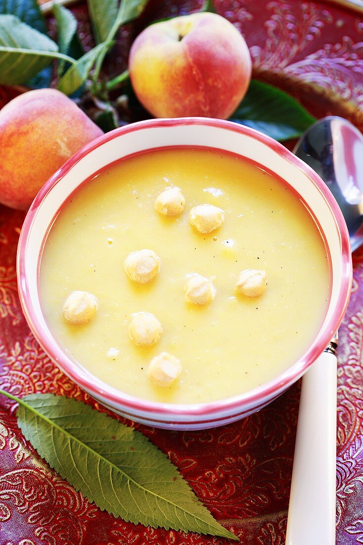 Cold apricot soup