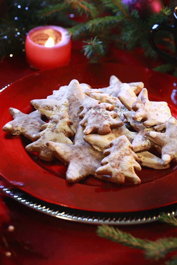 Honiglebkuchen mit weisser Zuckerglasur