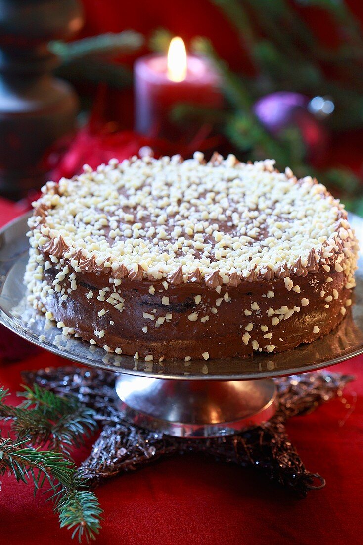 Chocolate almond cake