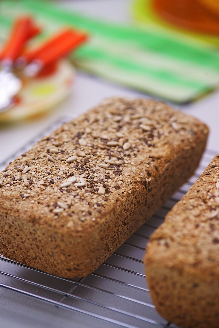 Vollwertiges Vierkornbrot