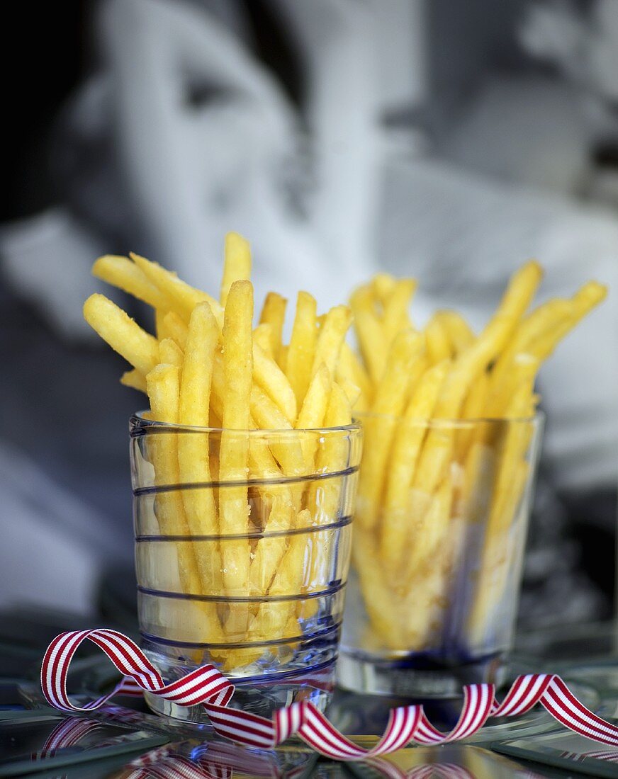 Pommes Frites im Glas