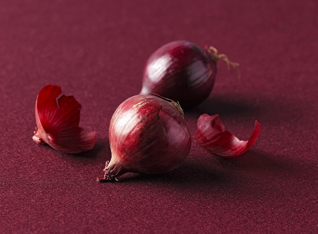 Two red onions