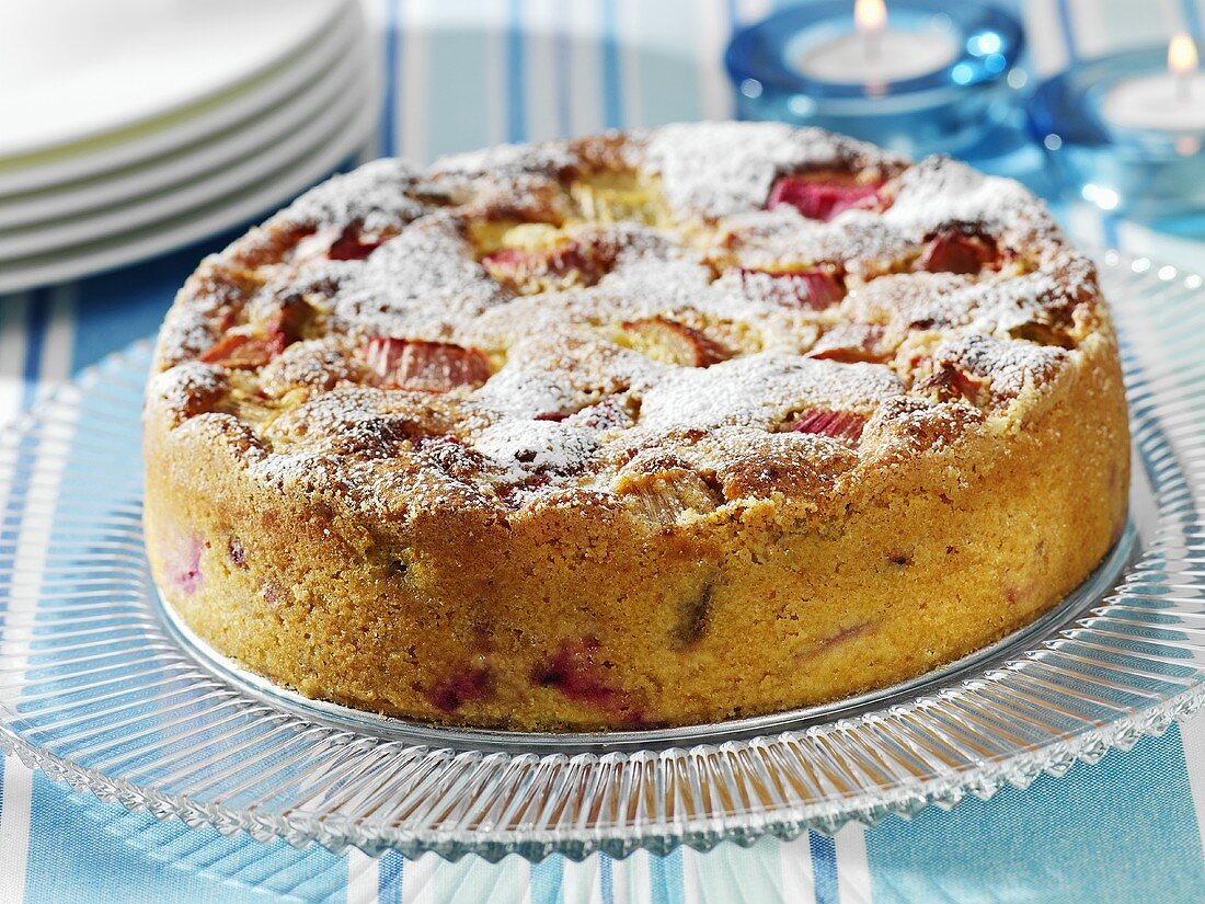 Rhubarb cake