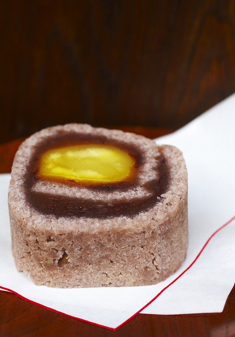 Azuki bean and chestnut confection (Japan)