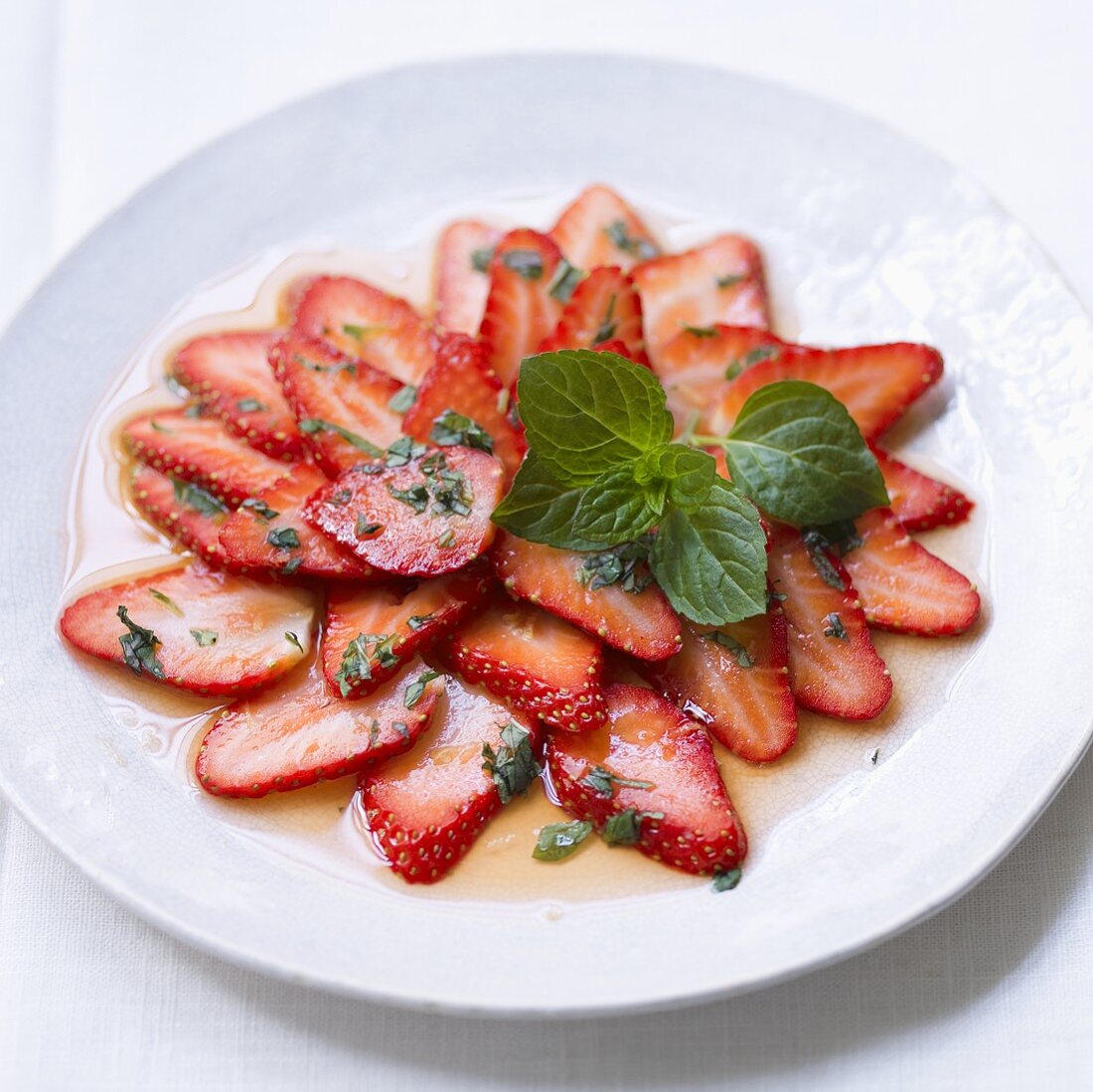 Strawberry carpaccio