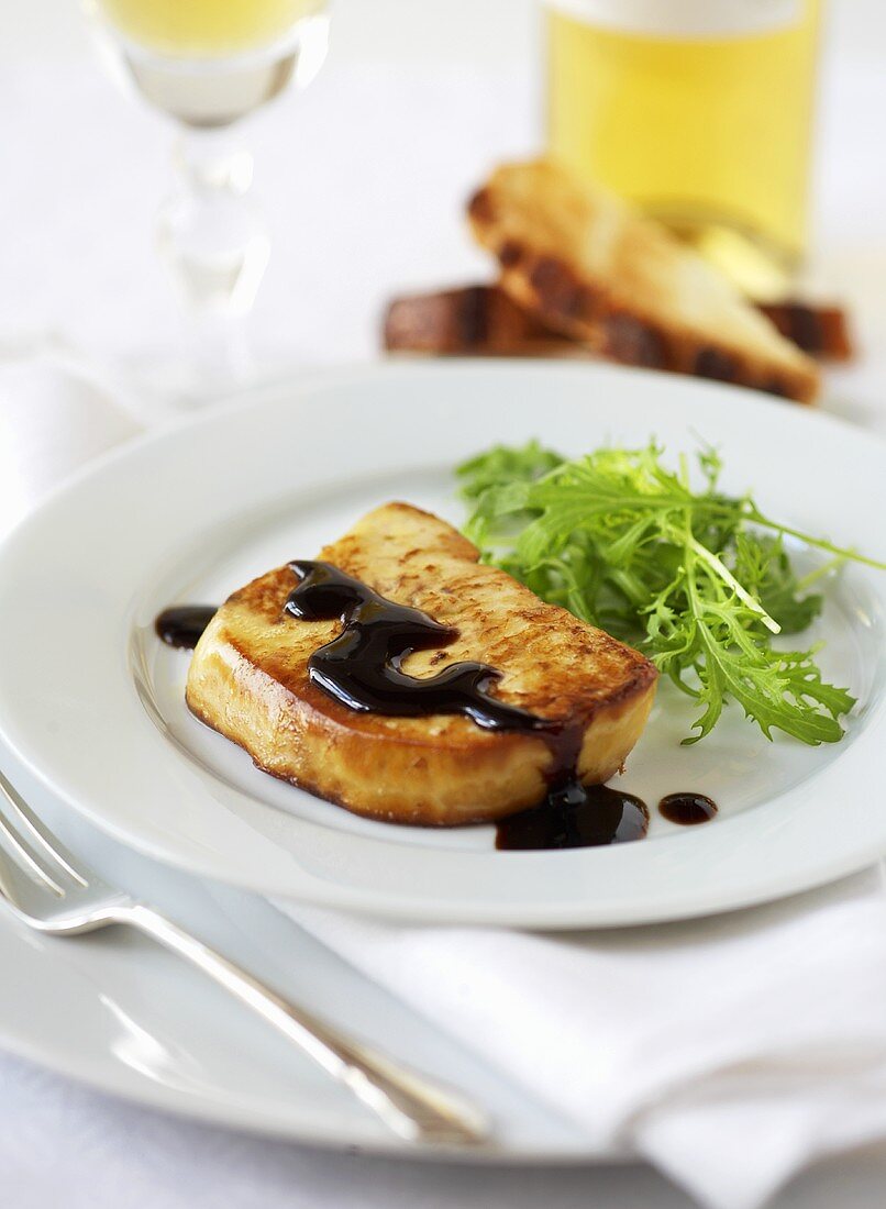 Foie gras with balsamic vinegar