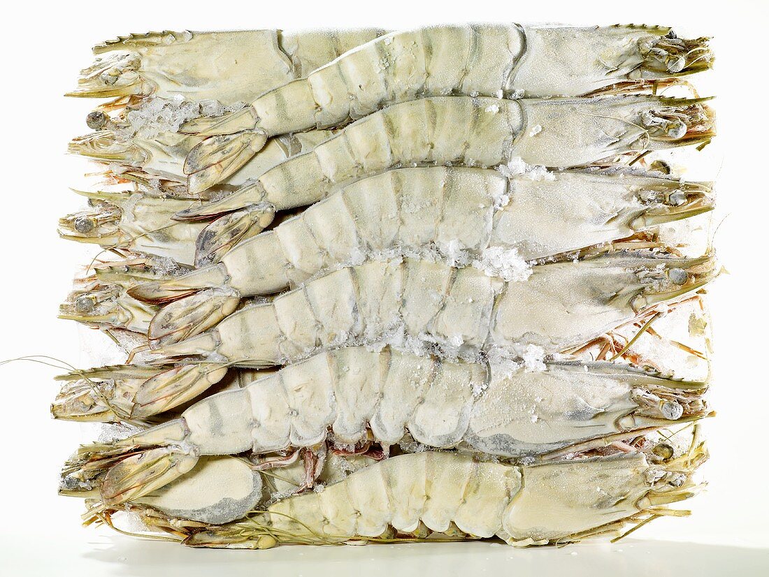 Frozen king prawns