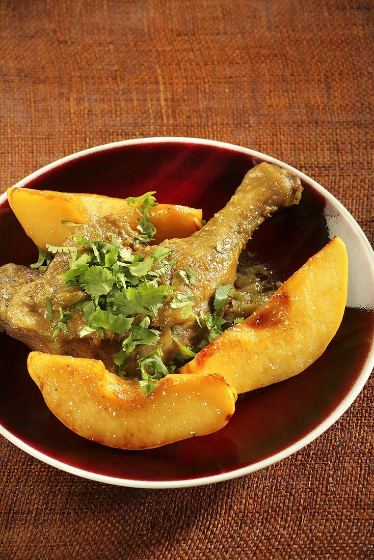 Duck tagine with quinces