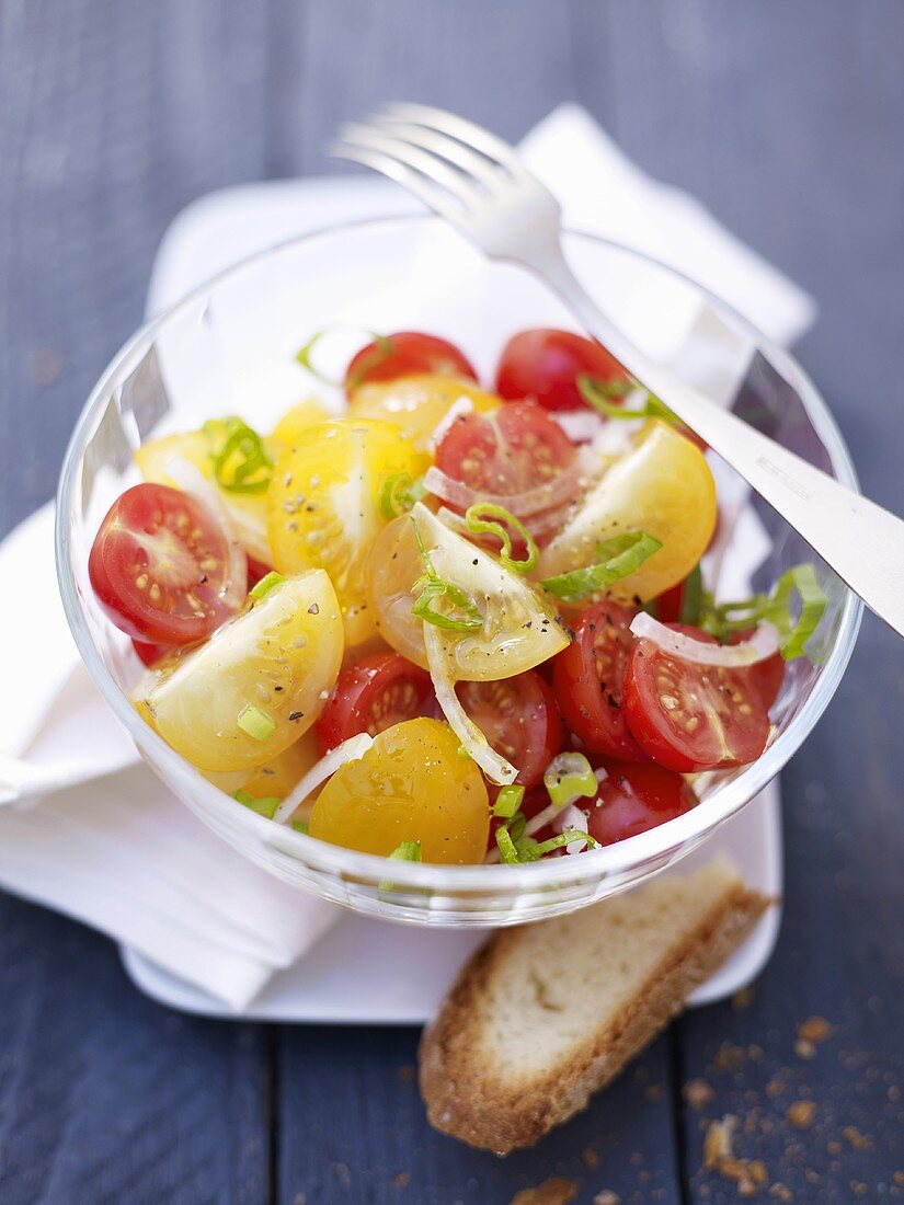 Mixed tomato salad