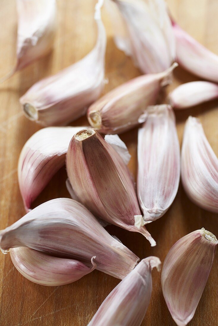 Several cloves of garlic