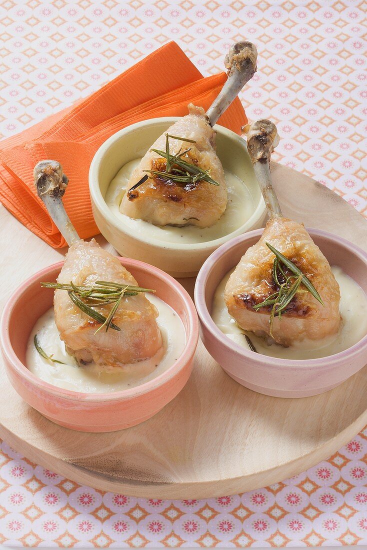 Chicken drumsticks with rosemary