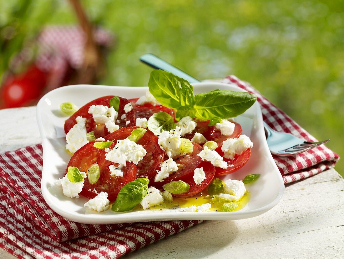 Marinierte Tomaten mit Schafskäse