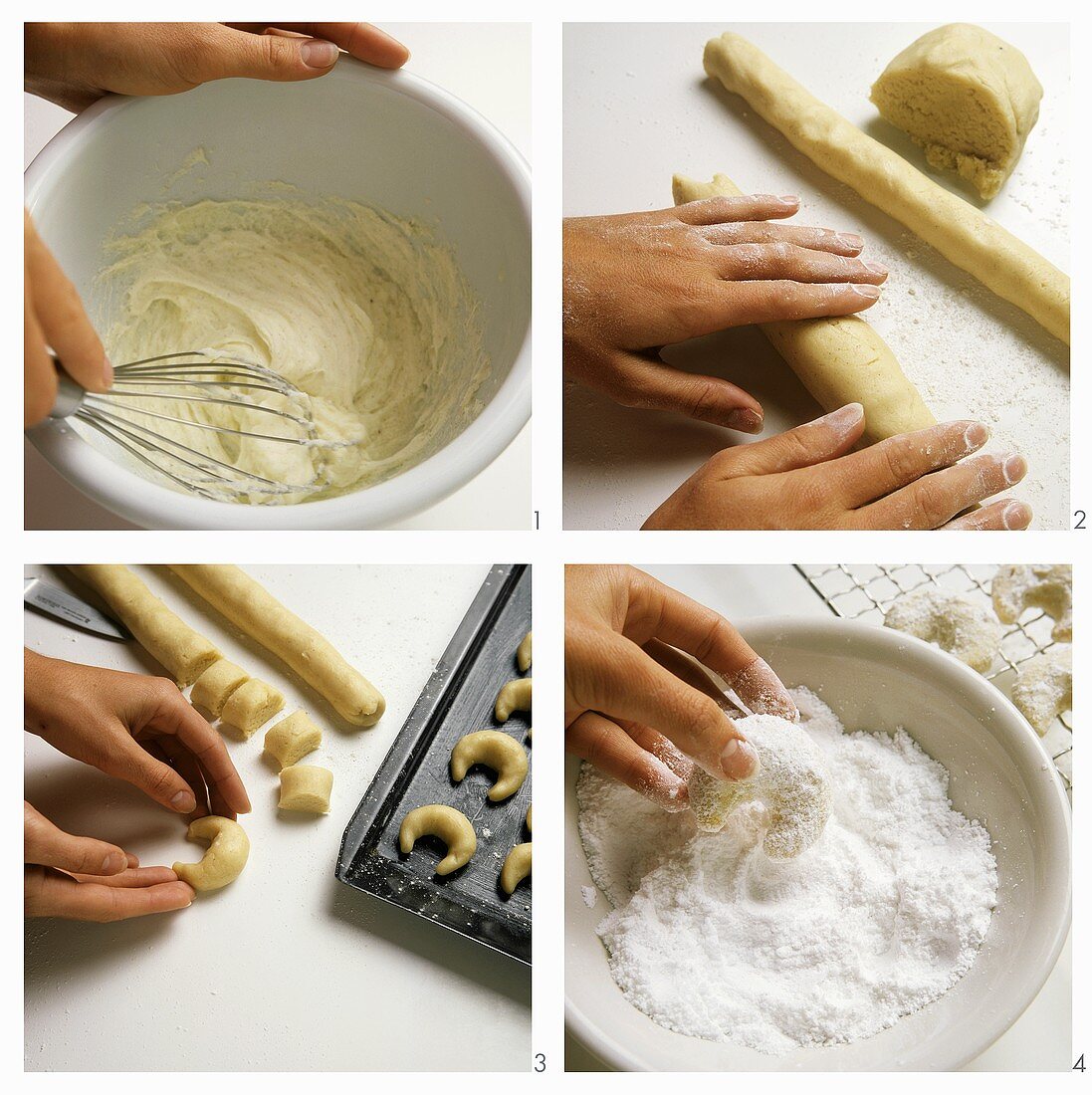 Baking vanilla cookies