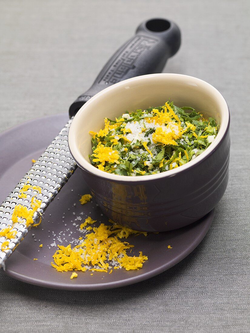 Ingredients for gremolata