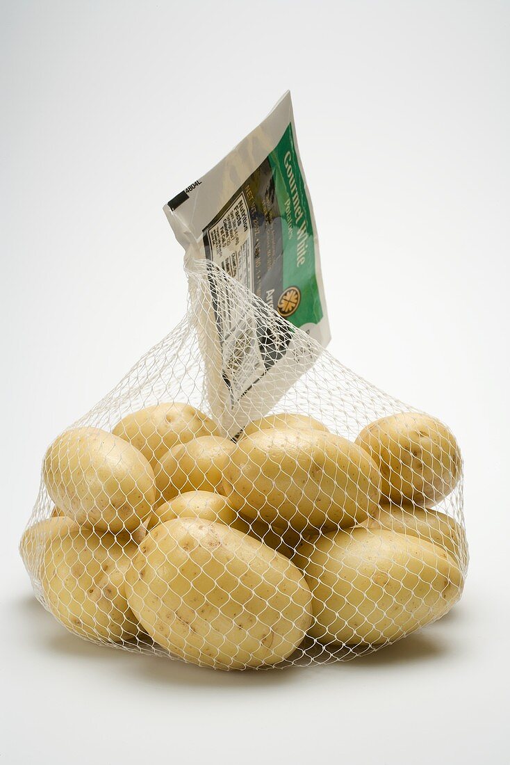 Potatoes in a net bag