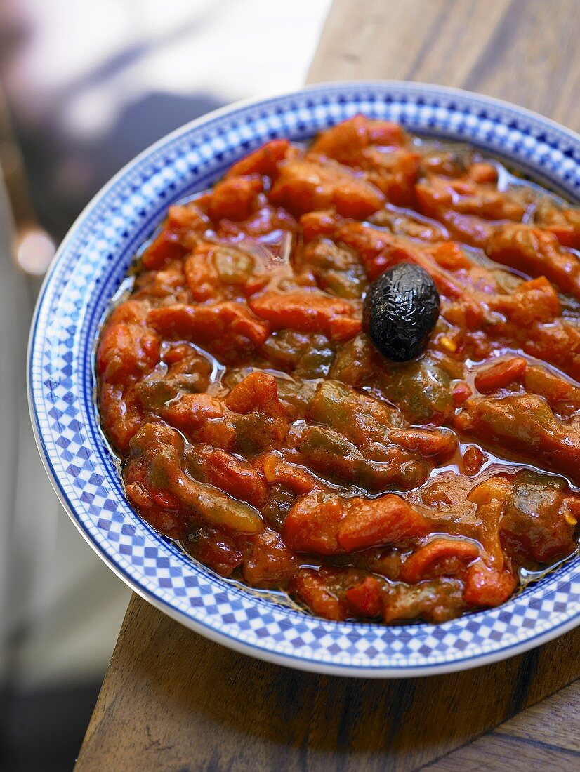 A plate of pepper stew
