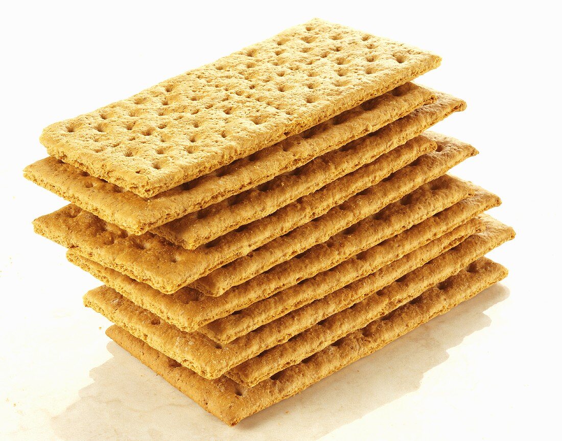 A stack of graham crackers