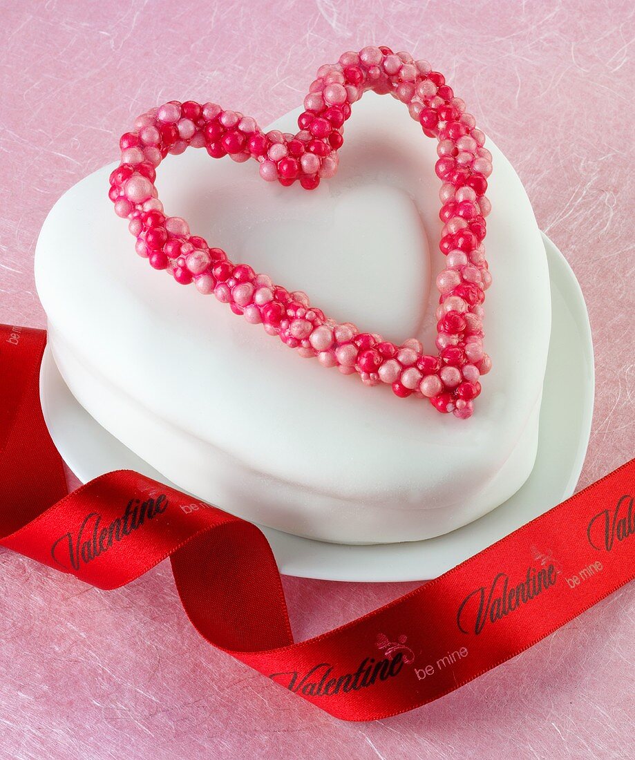Ein Herz-Kuchen zum Valentinstag