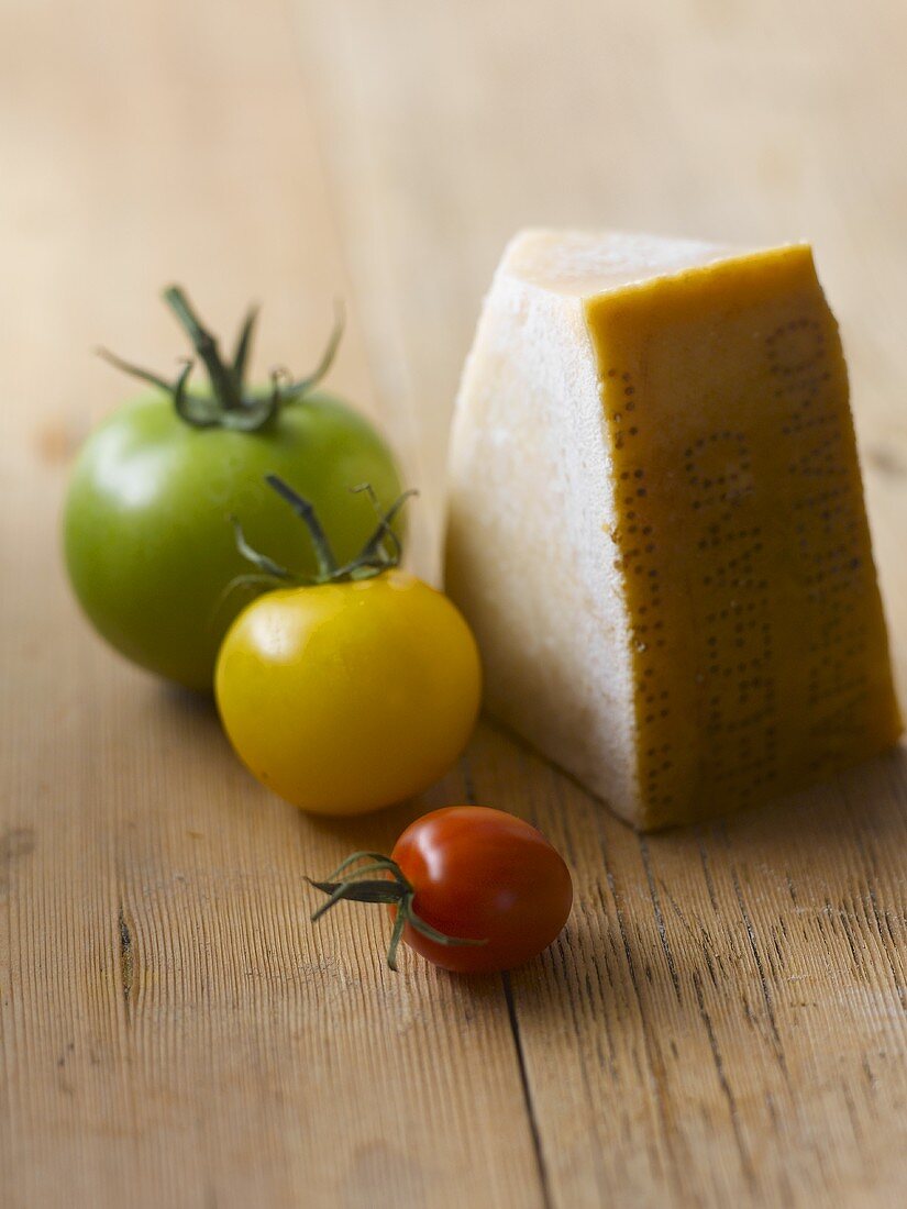 Fresh tomatoes and Parmesan