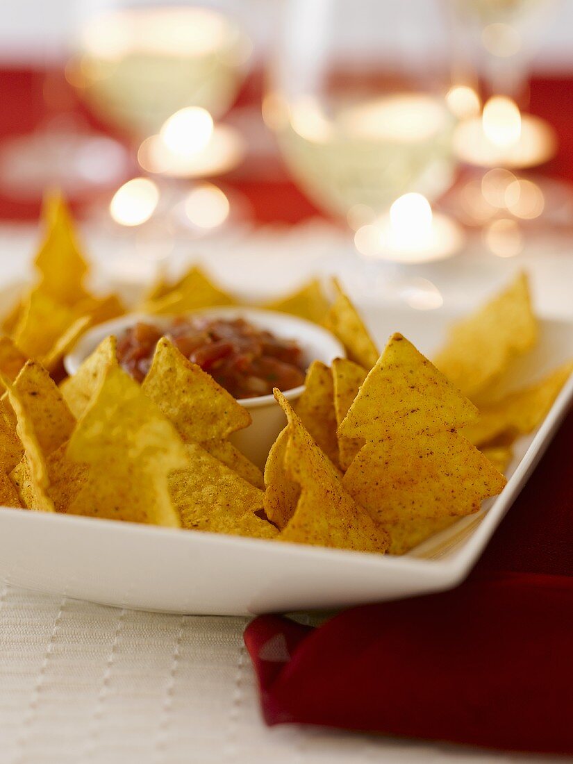 Nachos mit Dip