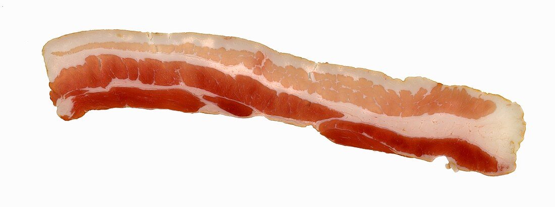 Eine Scheibe Speck