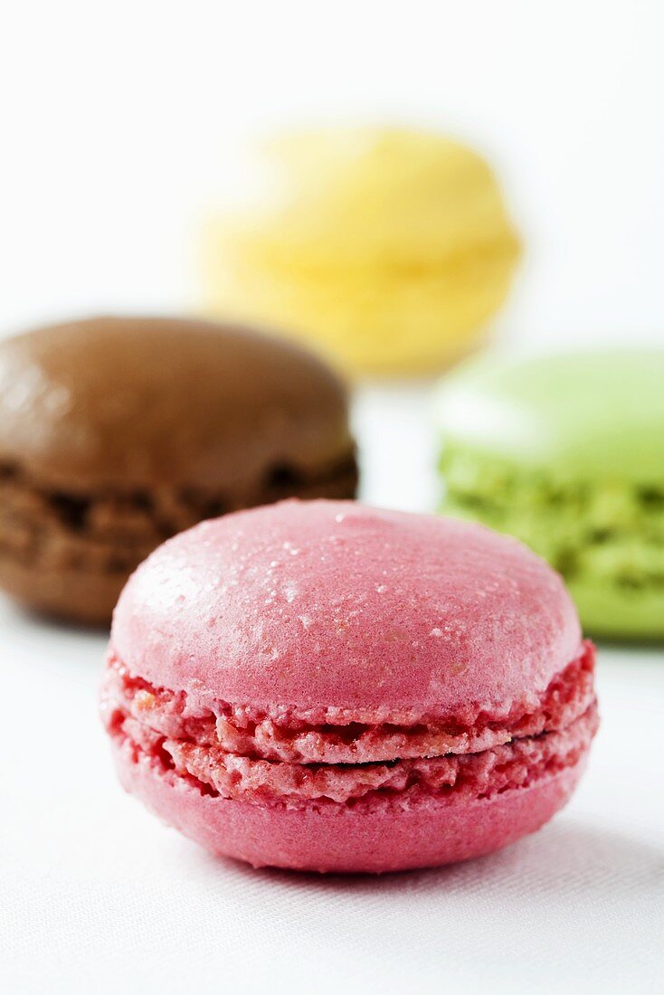 Bunte Macarons (Close Up)