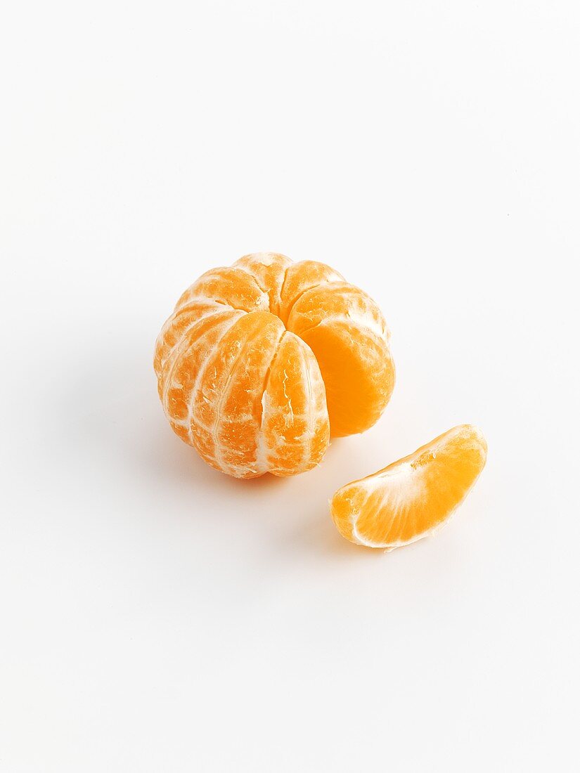 A peeled satsuma