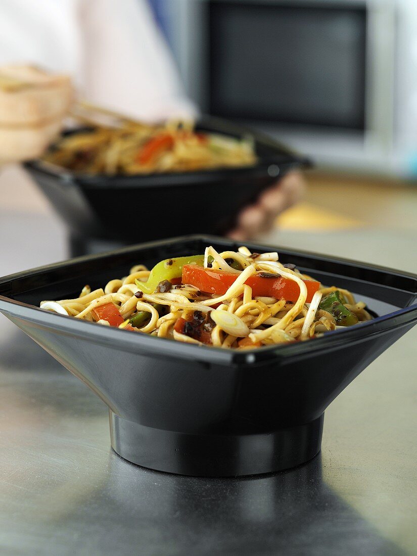 Chinese take-away noodle dish