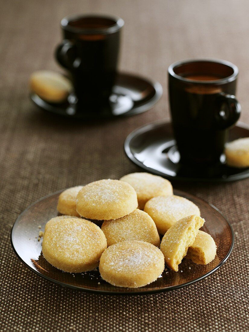 Lemon Shortbread Biscuits (Teegebäck, England)