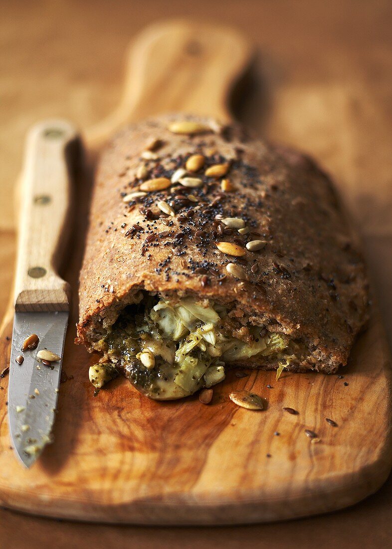 Artichoke and mushroom pasty