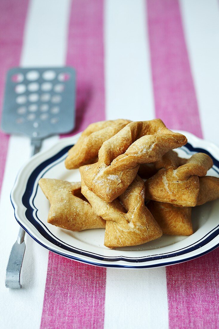 Cenci (fried pastry fritters, Italy)