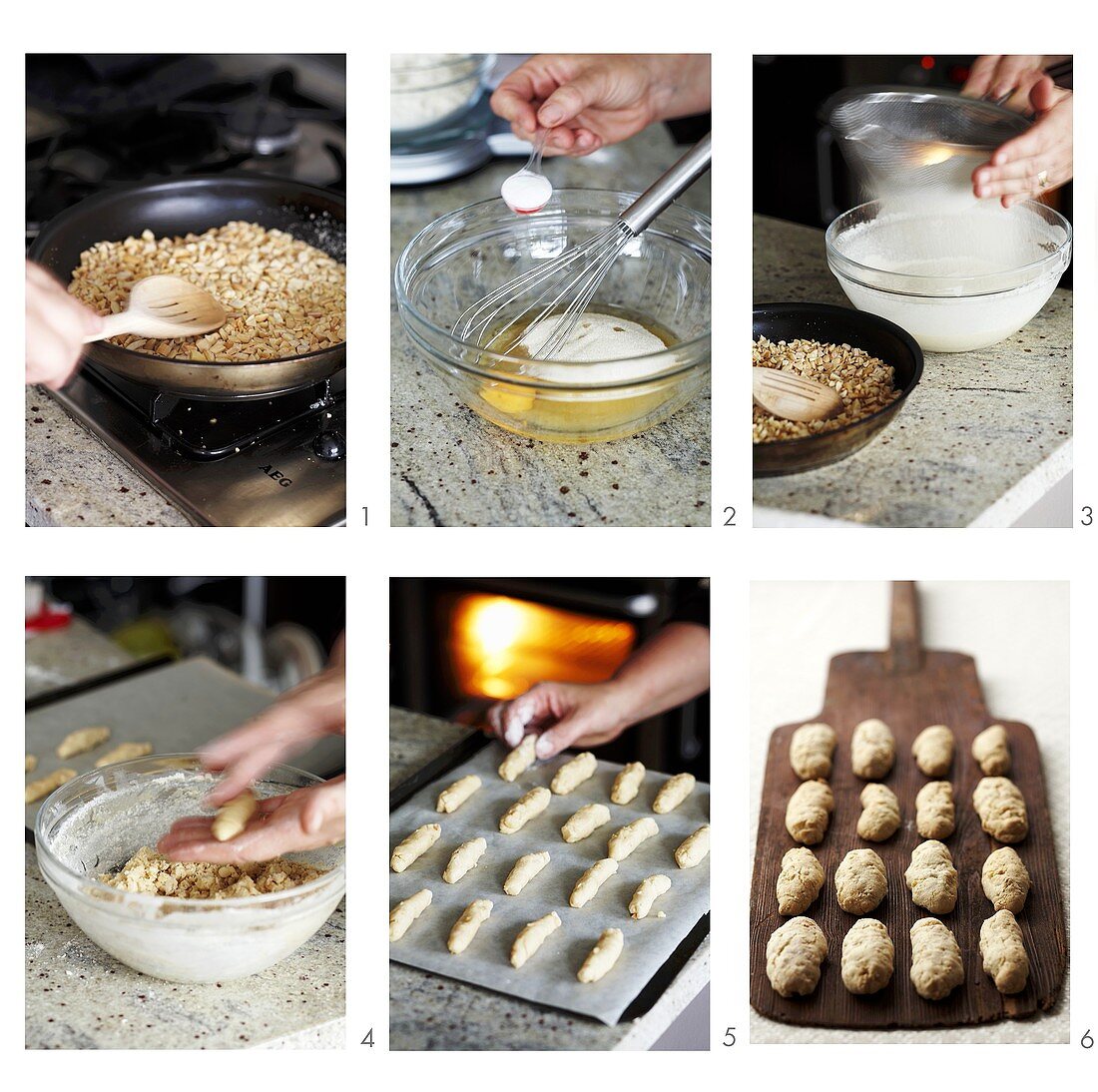 Making almond biscuits