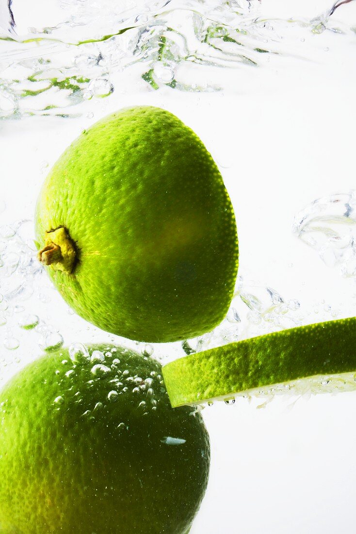 Limes in water