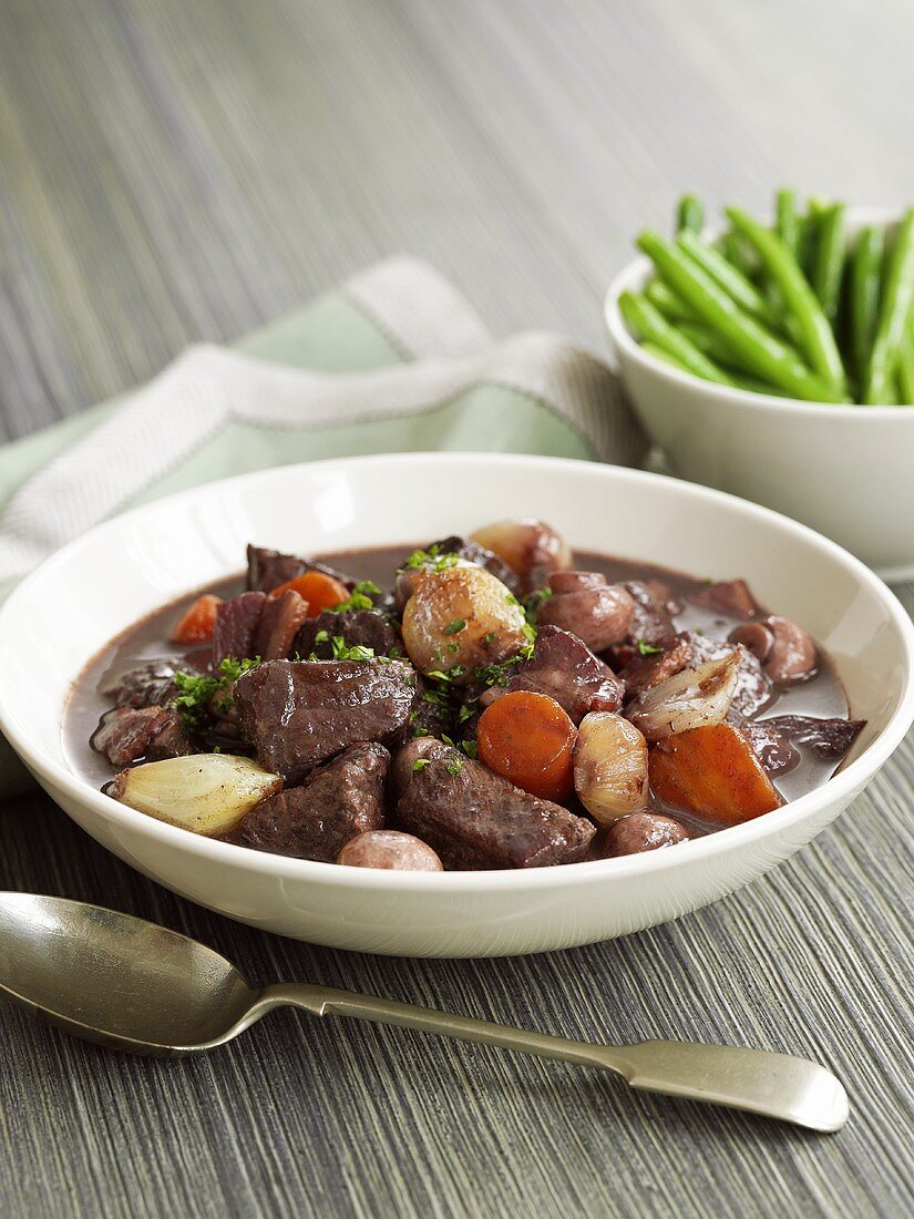 Boeuf Bourguignon (Beef stew in red wine sauce)