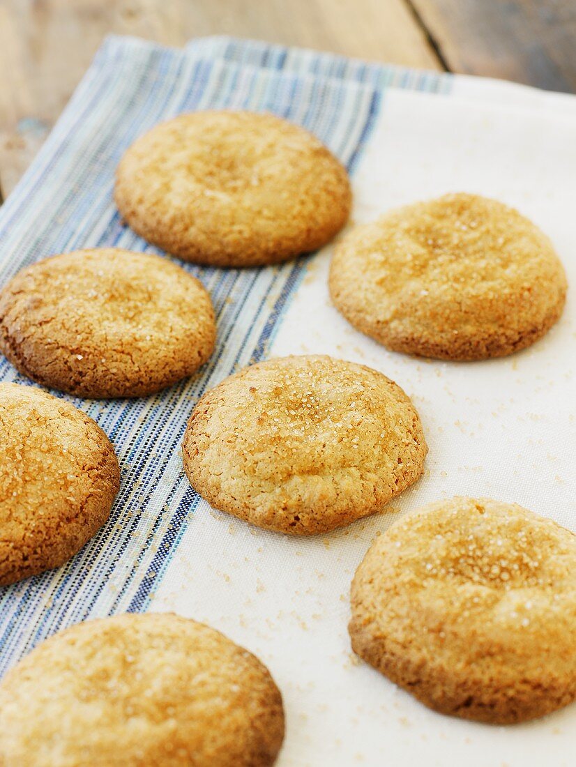 Ingwer-Cookies mit braunem Zucker