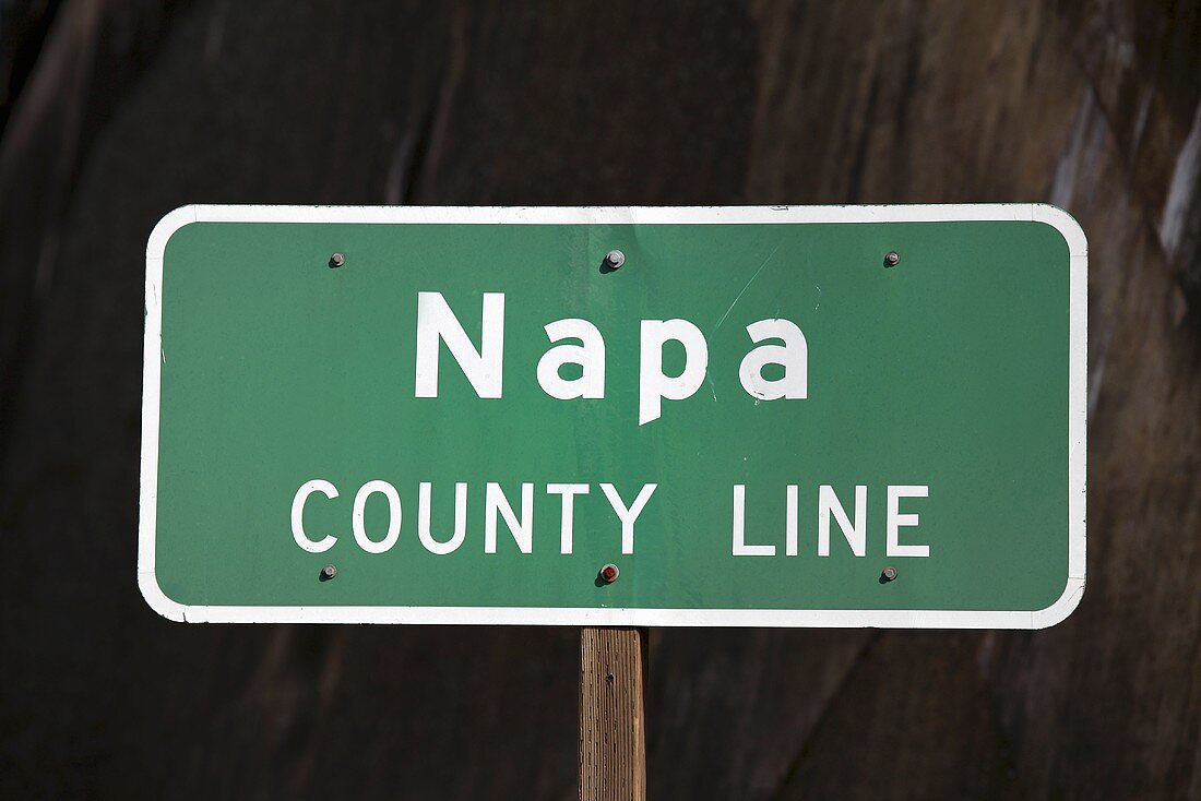Schild: Napa County Line