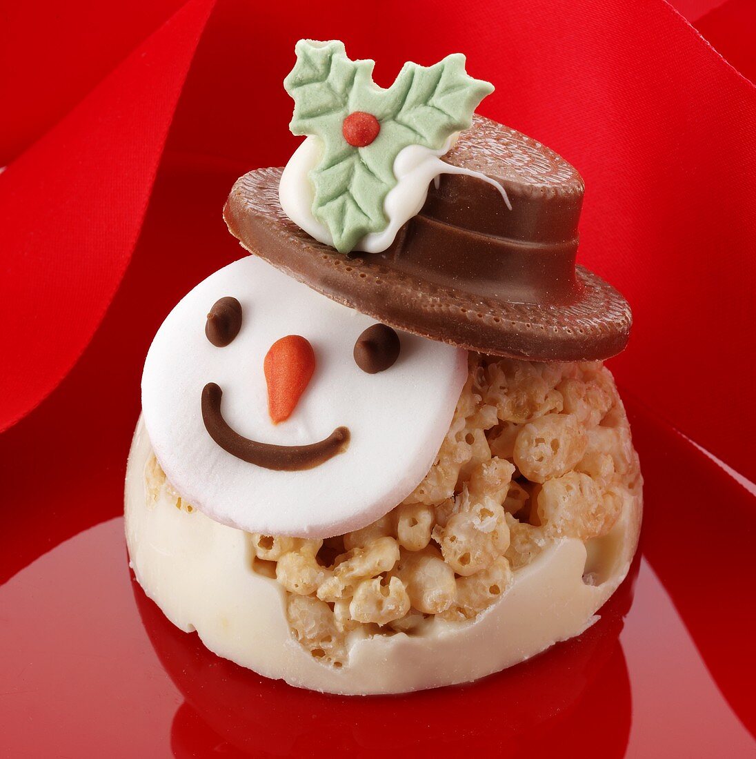 Chocolate Christmas snowman