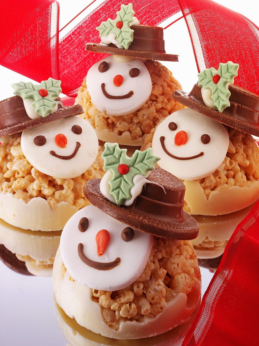 Chocolate Christmas snowmen