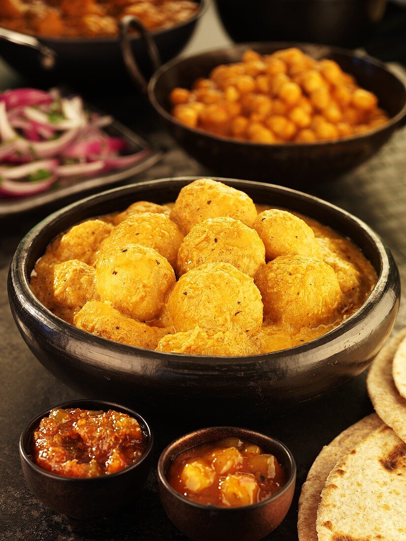 Kashmiri dum aloo (Kashmir-style potato curry), India