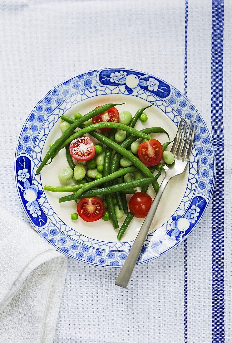 Grüner Bohnensalat