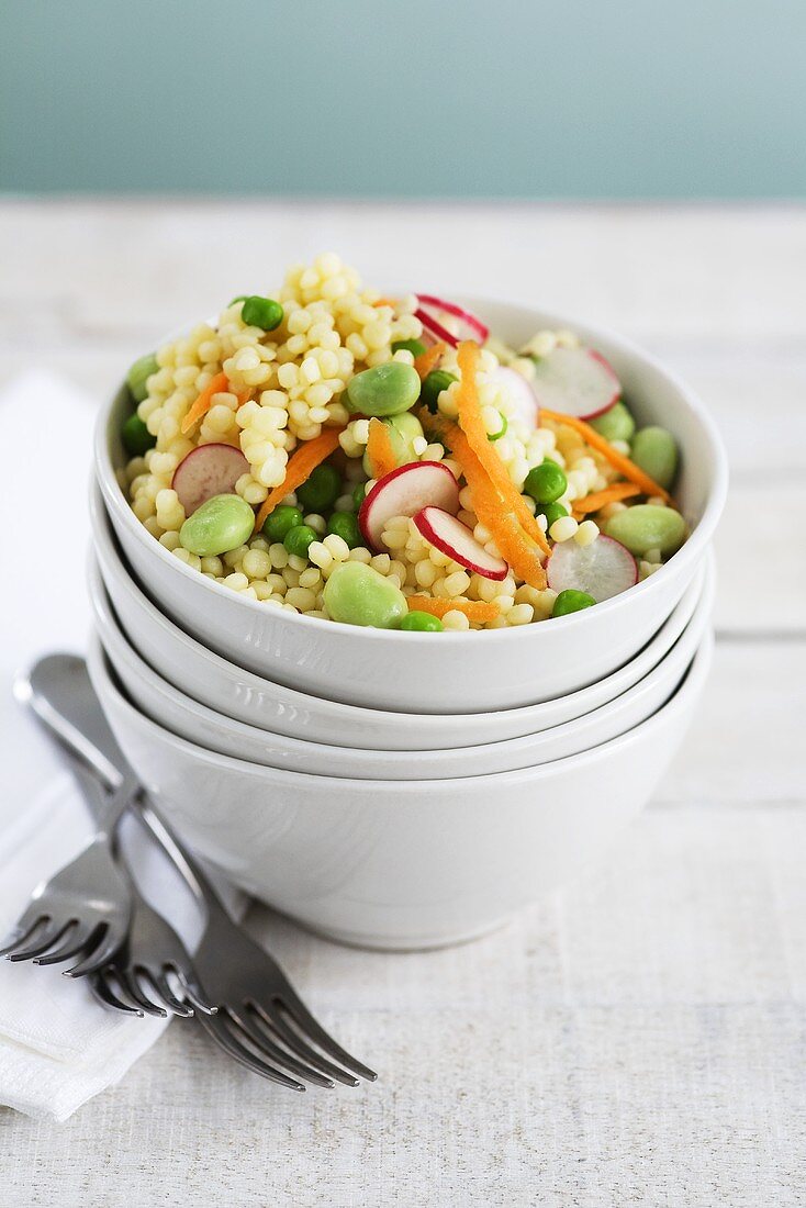 Couscous salad with vegetables