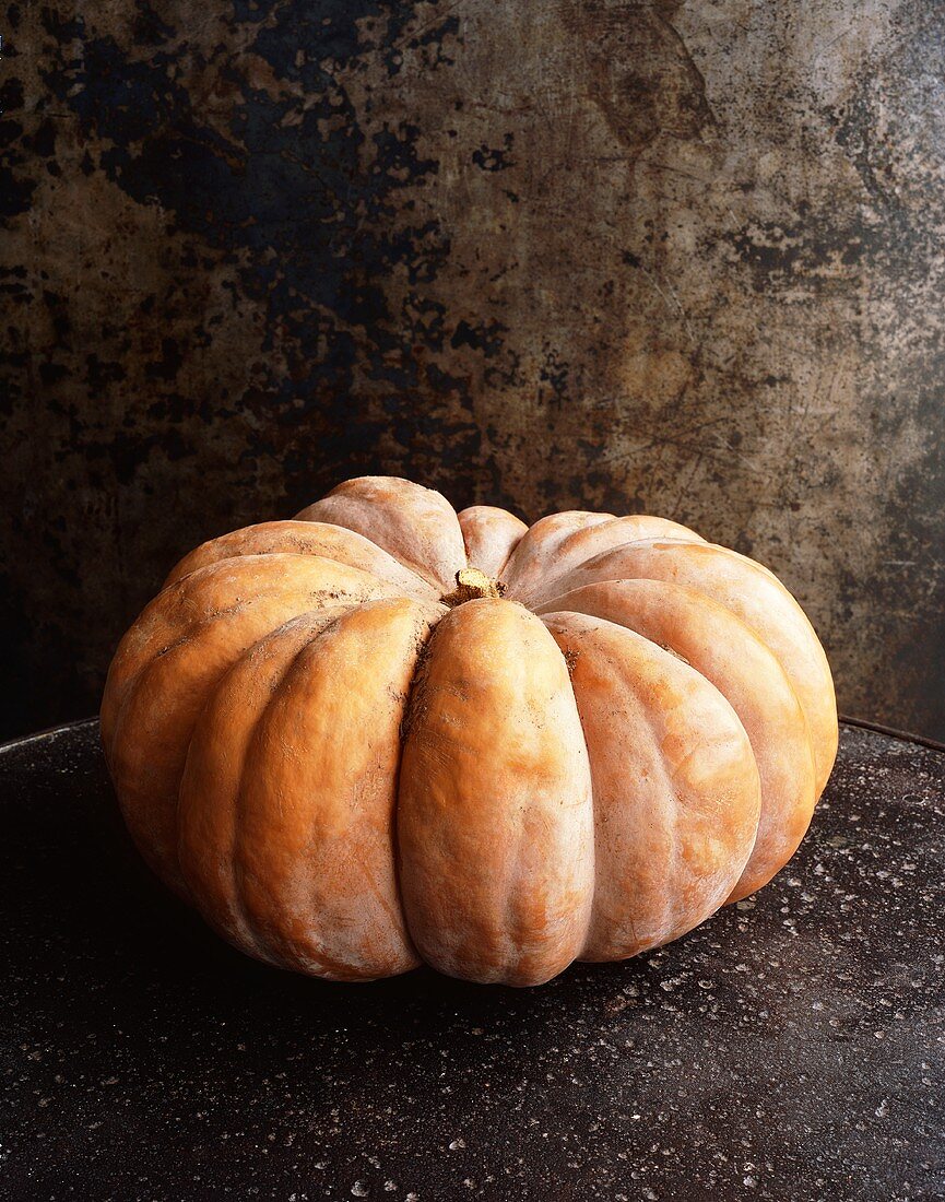 An orange pumpkin