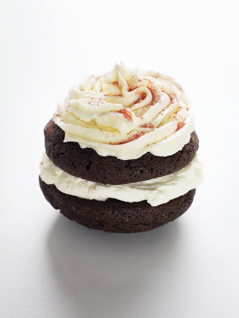 Chocolate Whoopie Pie with butter cream